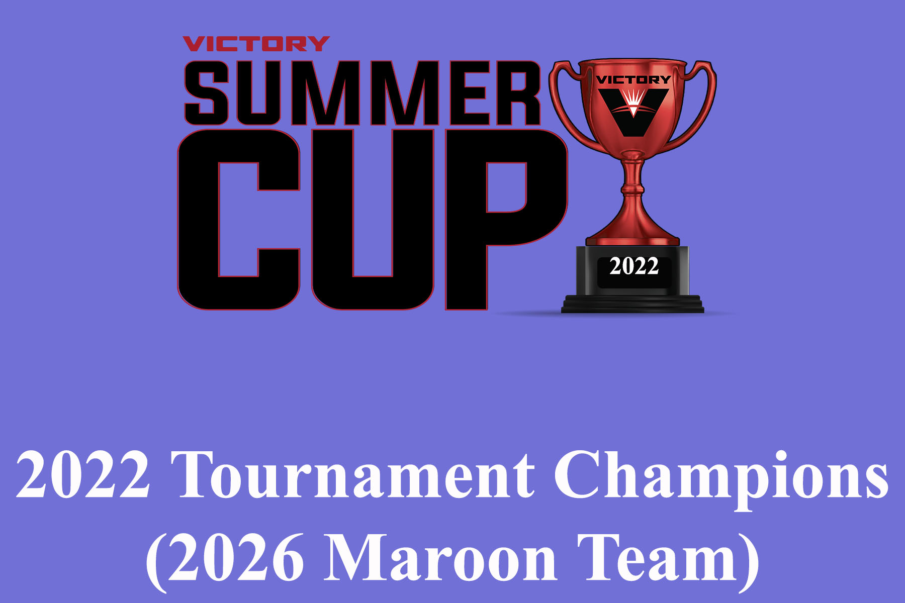 2022 Liberty Summer Cup Championship Button (2026 Maroon)