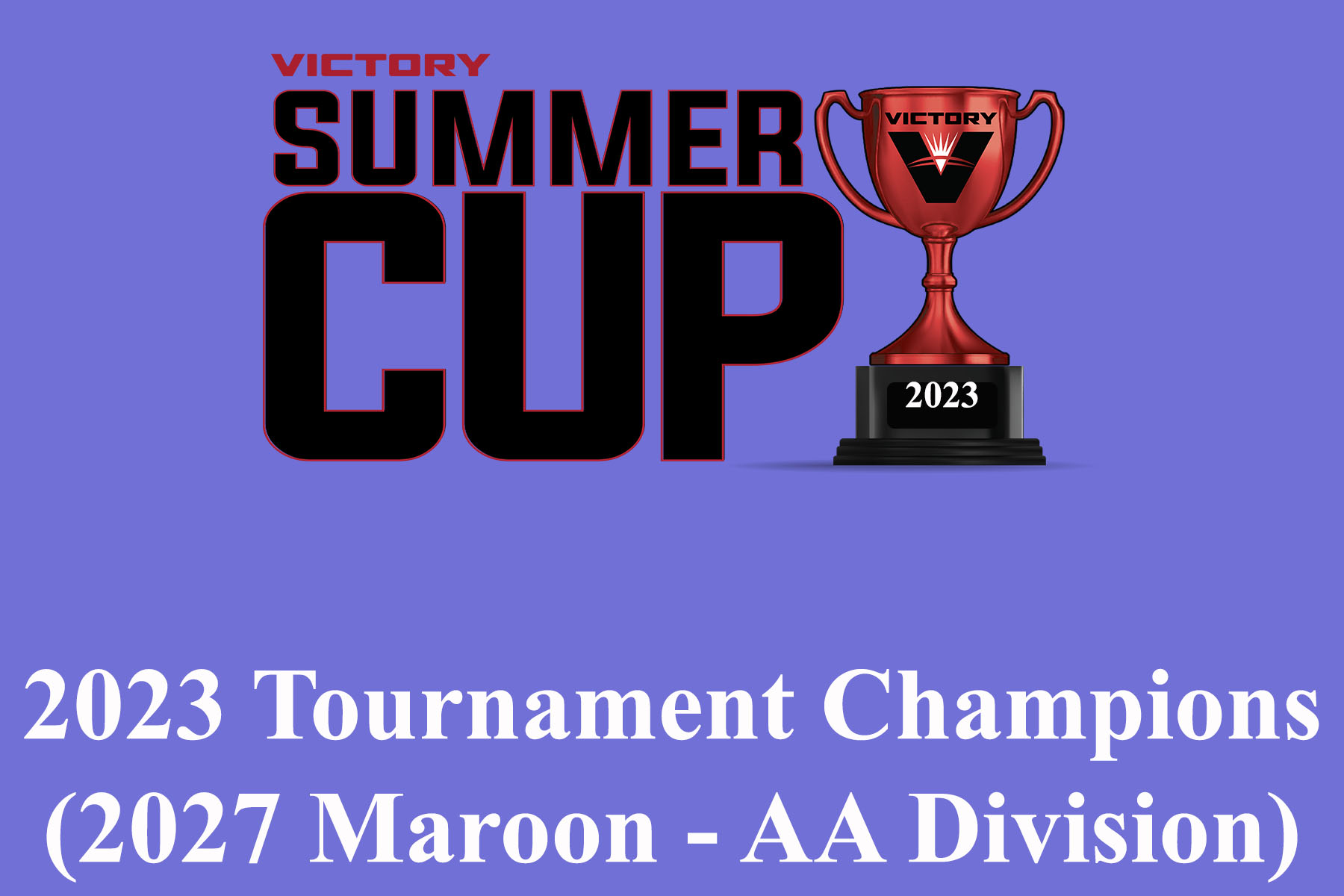 2023 Liberty Summer Cup Championship Button (27 Maroon)
