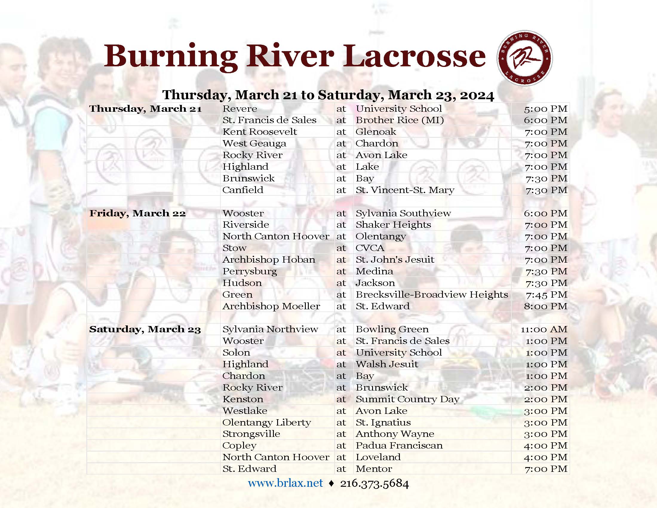 2024 Games March 21 to 23